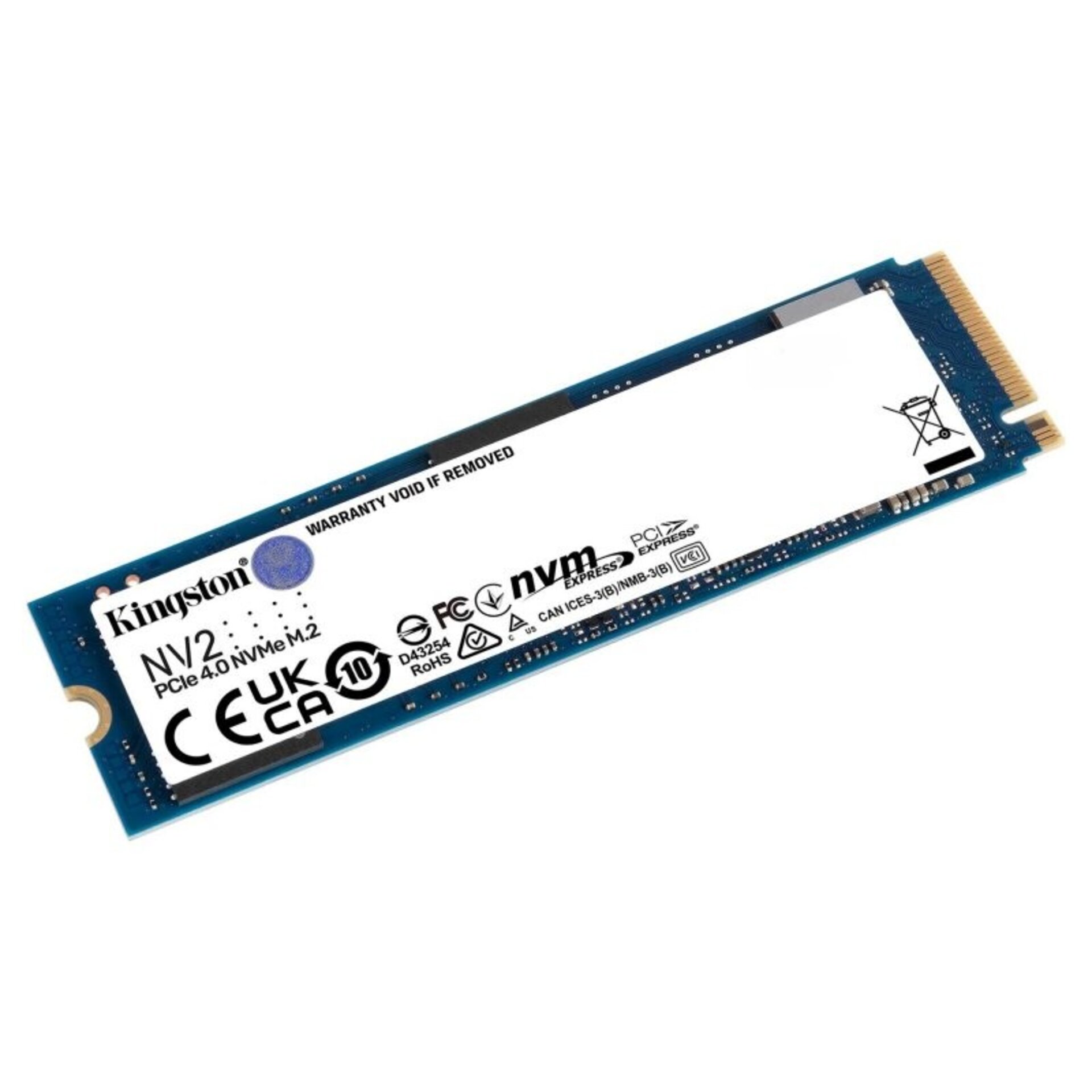 Kingston NV2 SSD 250GB PCIe NVMe Gen4.0 - 3