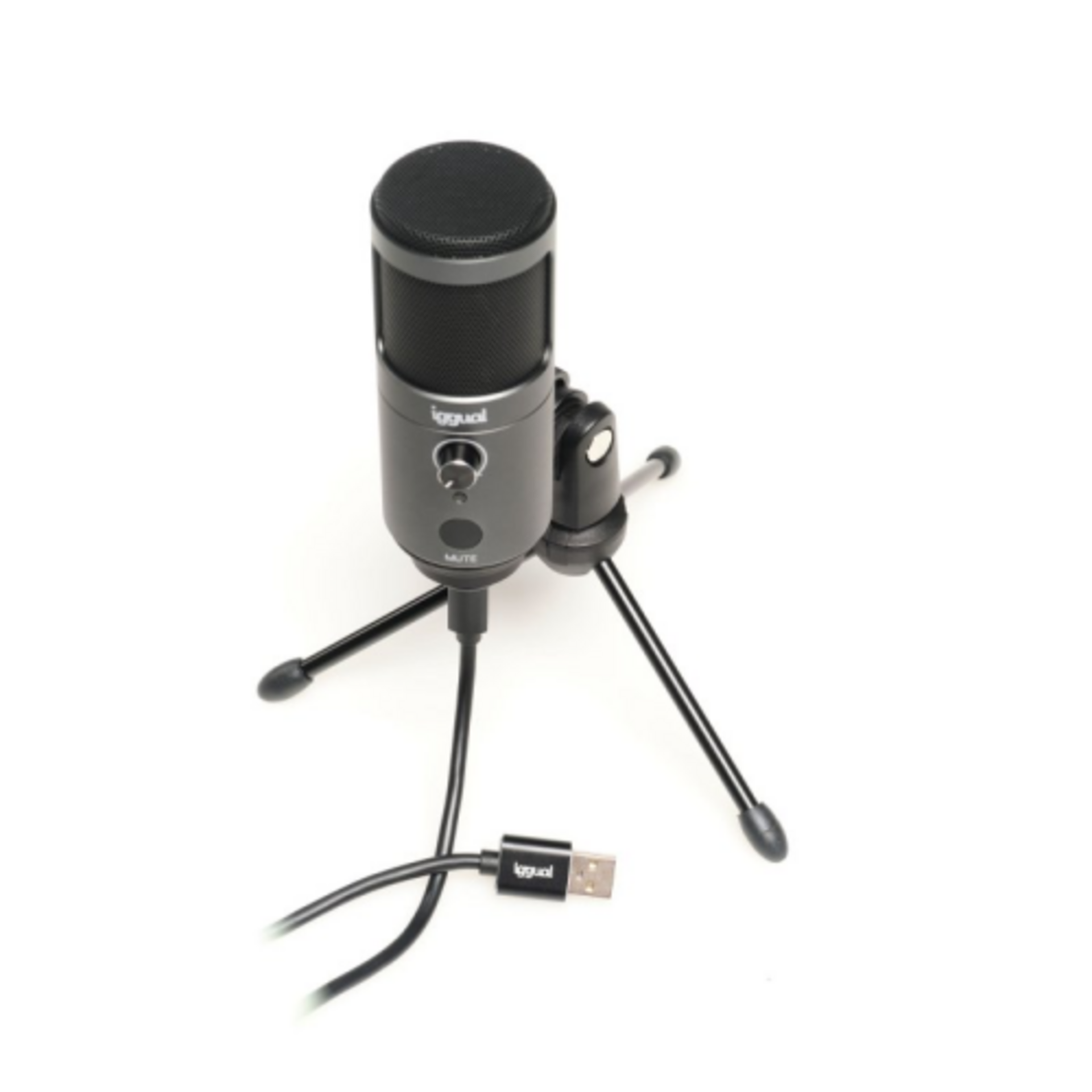 Micrófono condensador iggual Podcasting Pro gris - 3