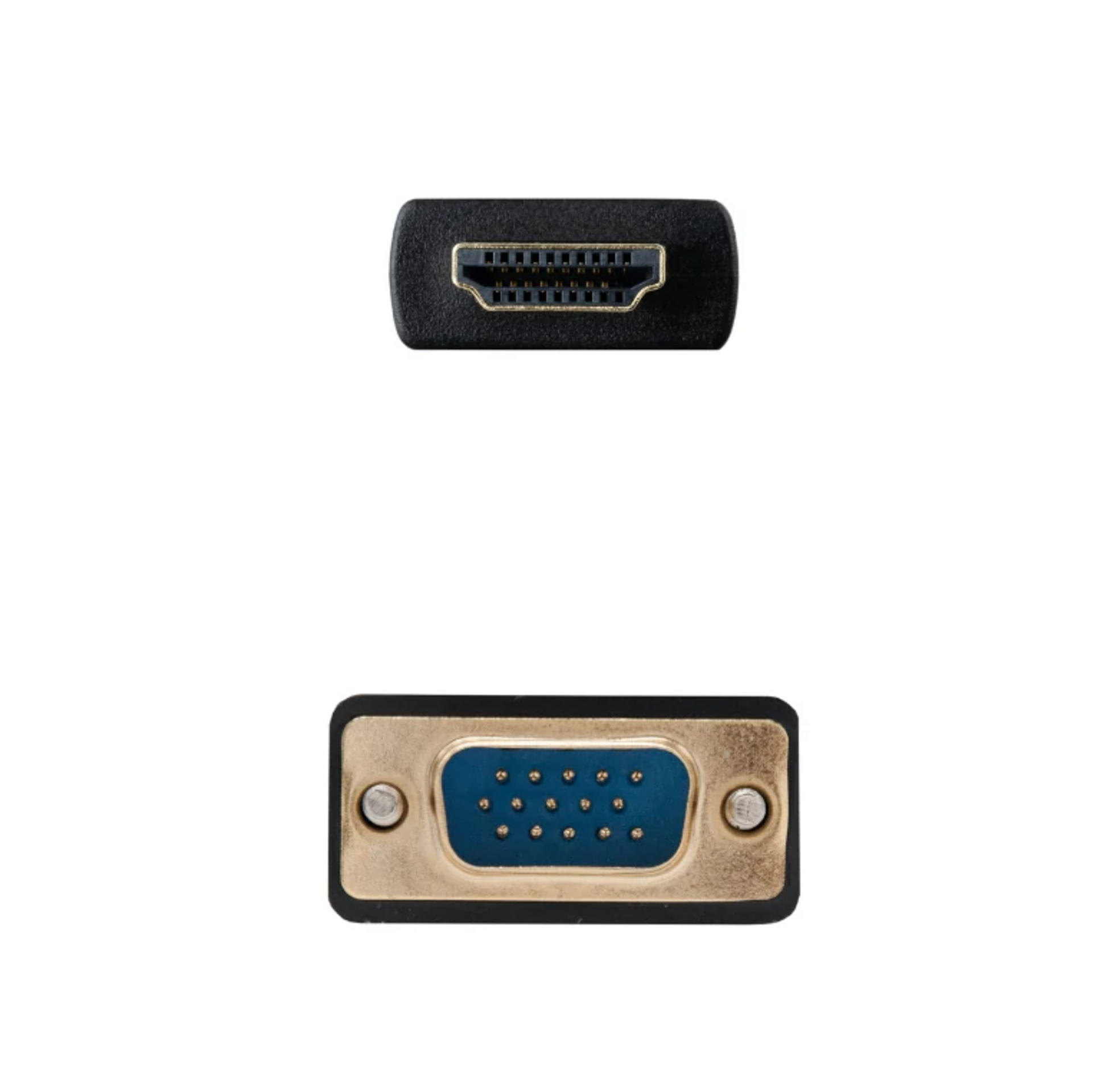 Conversor HDMI a VGA M-M, 1.8 m Negro - 2