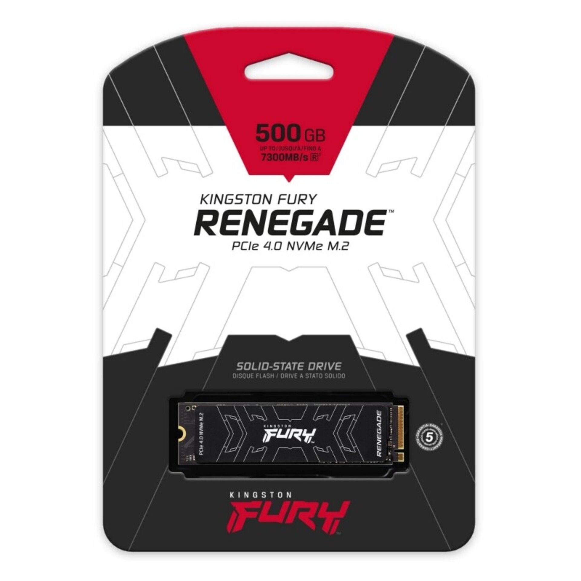 Kingston FURY Renegade SSD 500GB NVMe PCIe 4.0 - 3